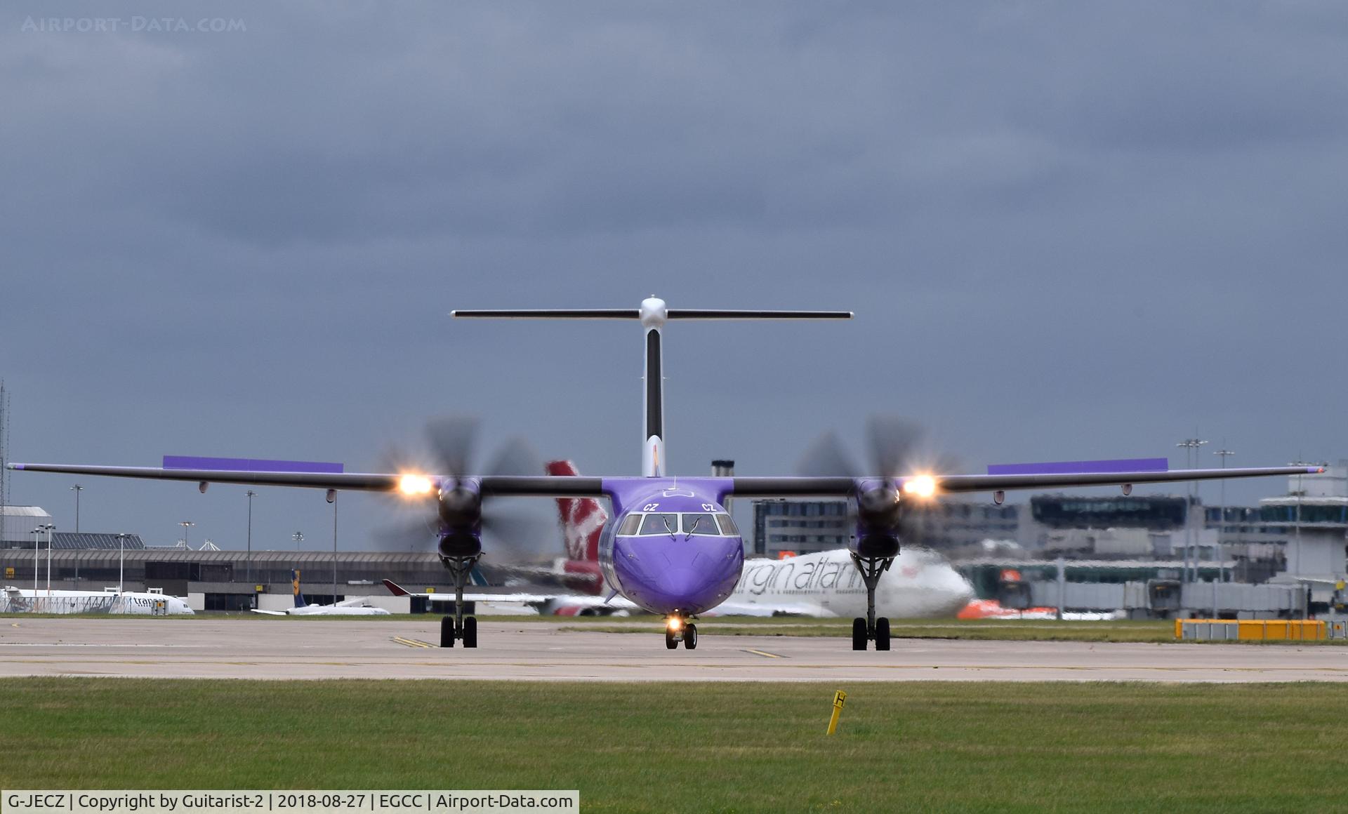 G-JECZ, 2007 De Havilland Canada DHC-8-402Q Dash 8 C/N 4179, At Manchester
