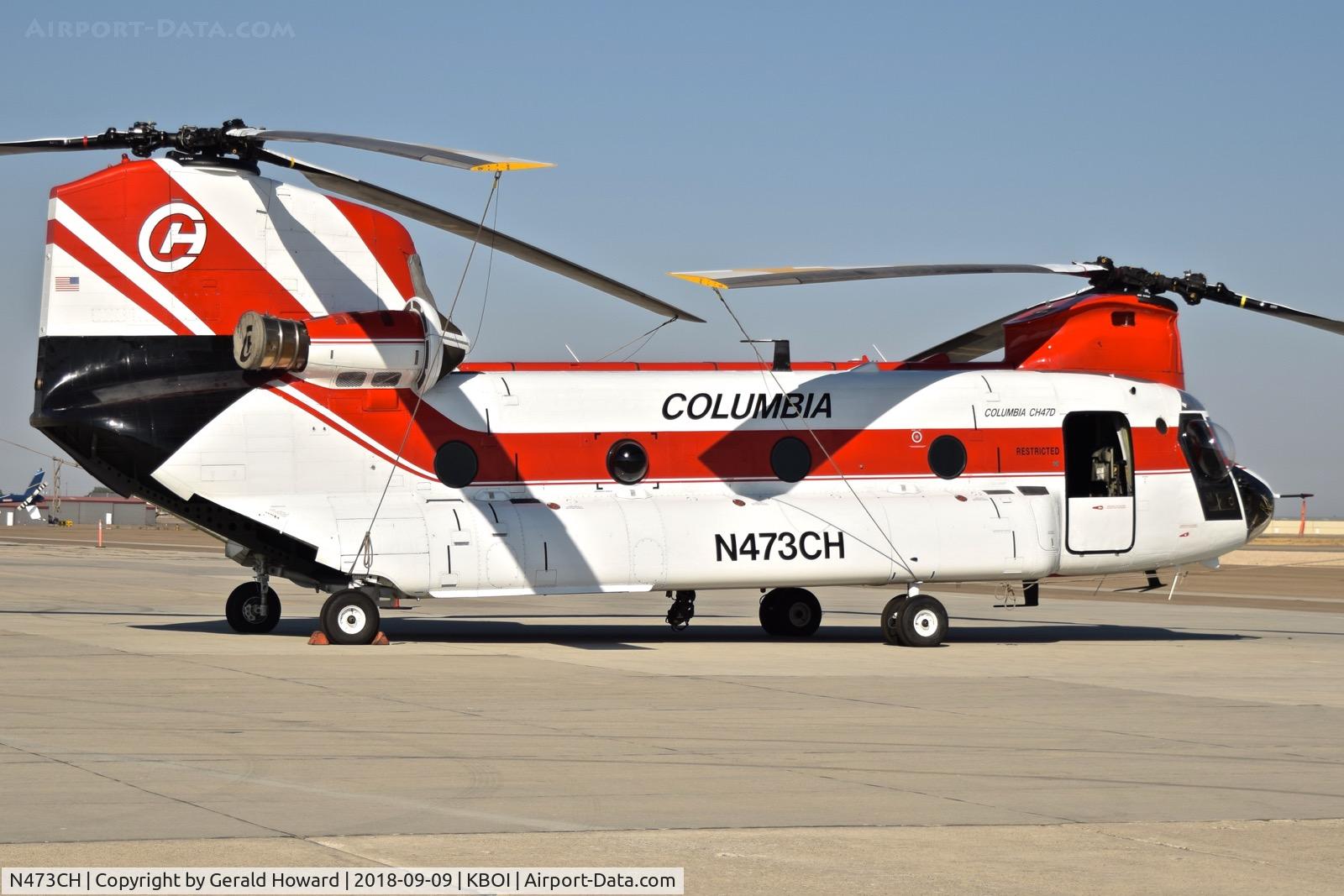 N473CH, 1992 Boeing Vertol CH-47D Chinook C/N M.3424, Parked on the south GA ramp.