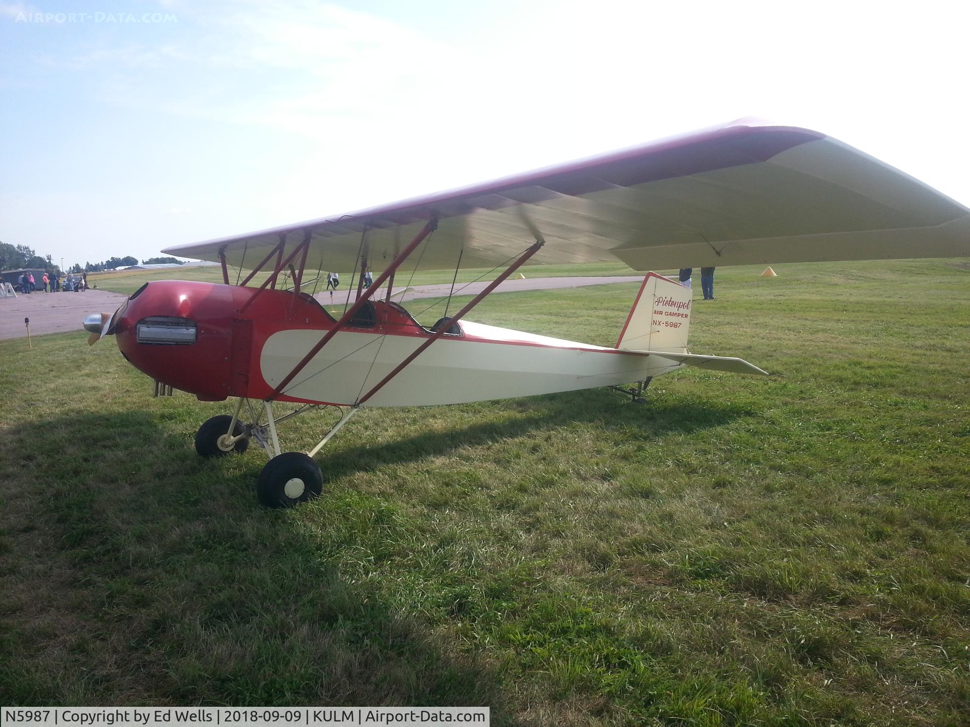 N5987, Pietenpol Air Camper C/N 1 (C-GCVG), New Ulm fly in breakfast.
