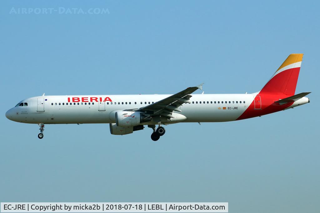 EC-JRE, 2006 Airbus A321-211 C/N 2756, Landing