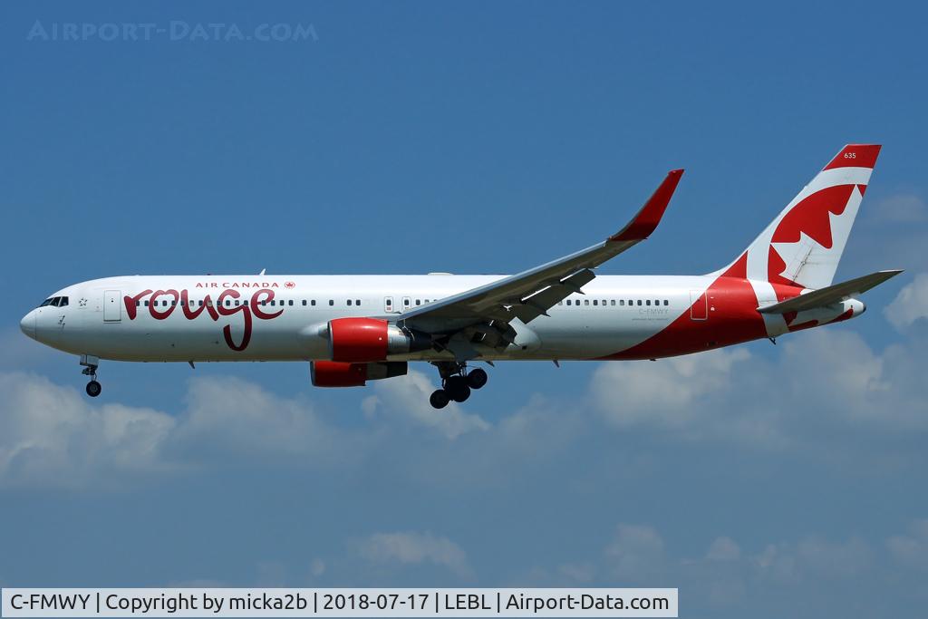 C-FMWY, 1995 Boeing 767-333/ER C/N 25587, Landing