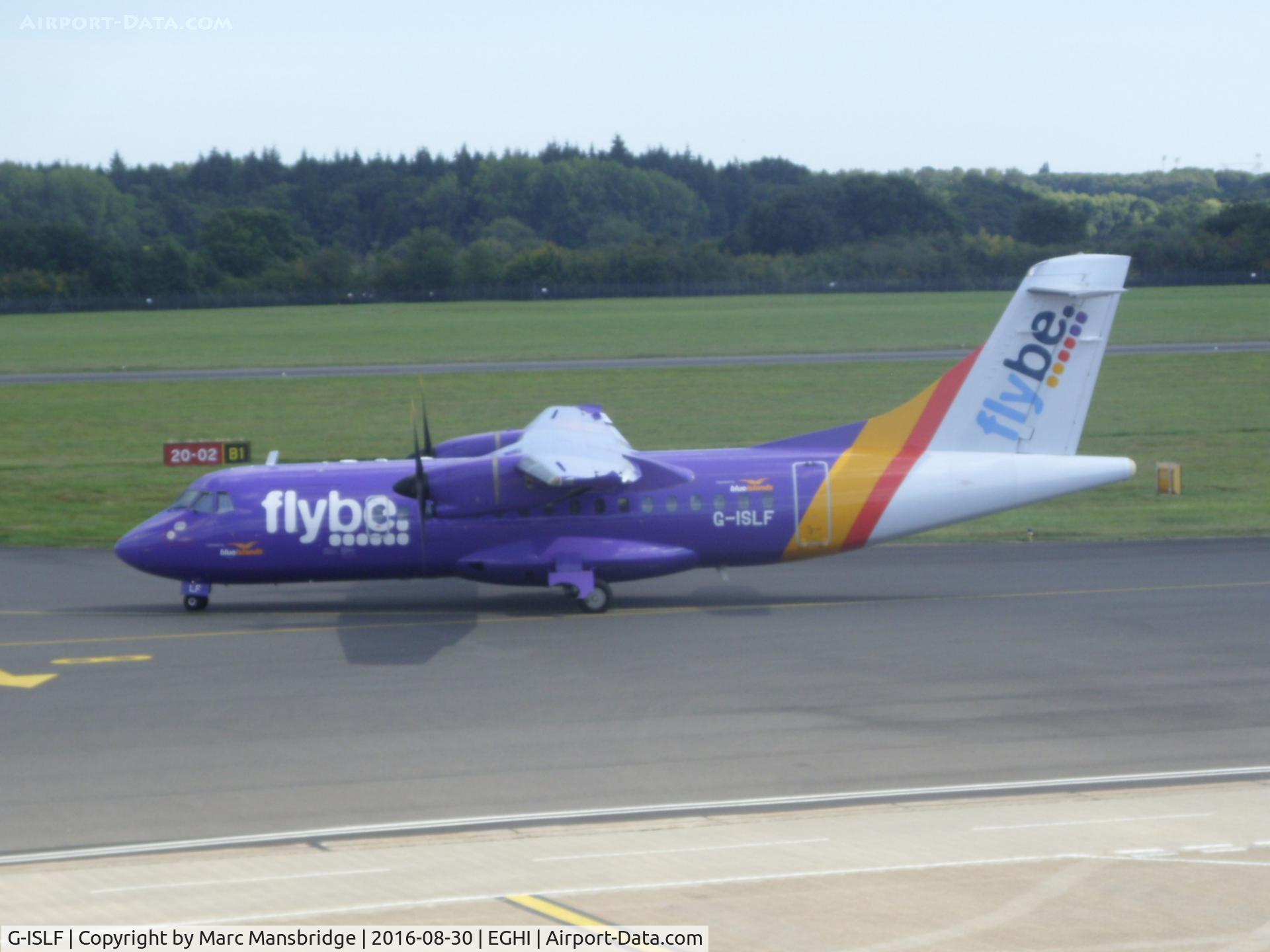 G-ISLF, 1997 ATR 42-500 C/N 546, Taxiing for departure at Southampton airport EGHI