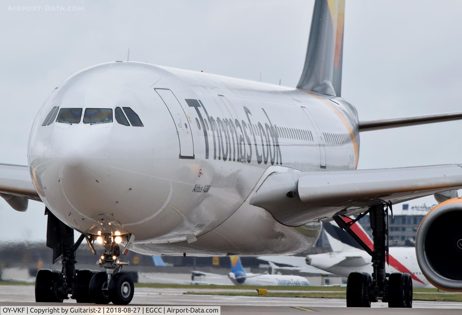 OY-VKF, 1999 Airbus A330-243 C/N 309, At Manchester