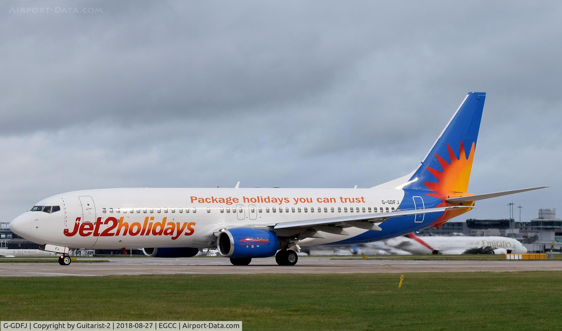 G-GDFJ, 2000 Boeing 737-804 C/N 28229, At Manchester