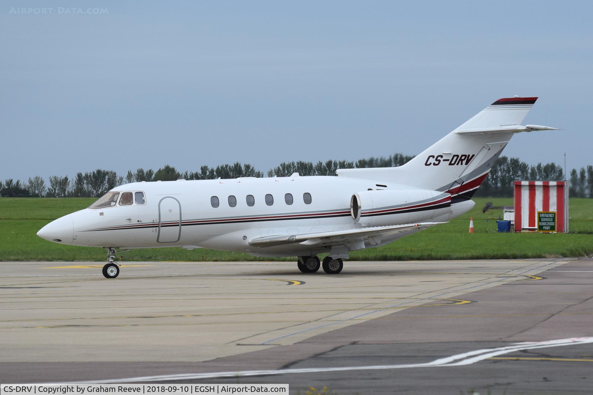CS-DRV, 2006 Raytheon Hawker 800XP C/N 258825, Just landed at Norwich.