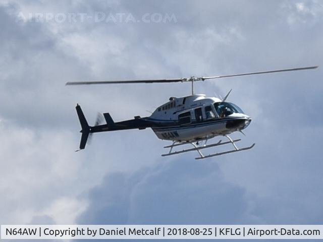 N64AW, 2004 Bell 206L-4 LongRanger IV LongRanger C/N 52298, Seeen landing at Flagstaff Pulliam Airport during Thunder over Flagstaff Airport Open House & Car Display
