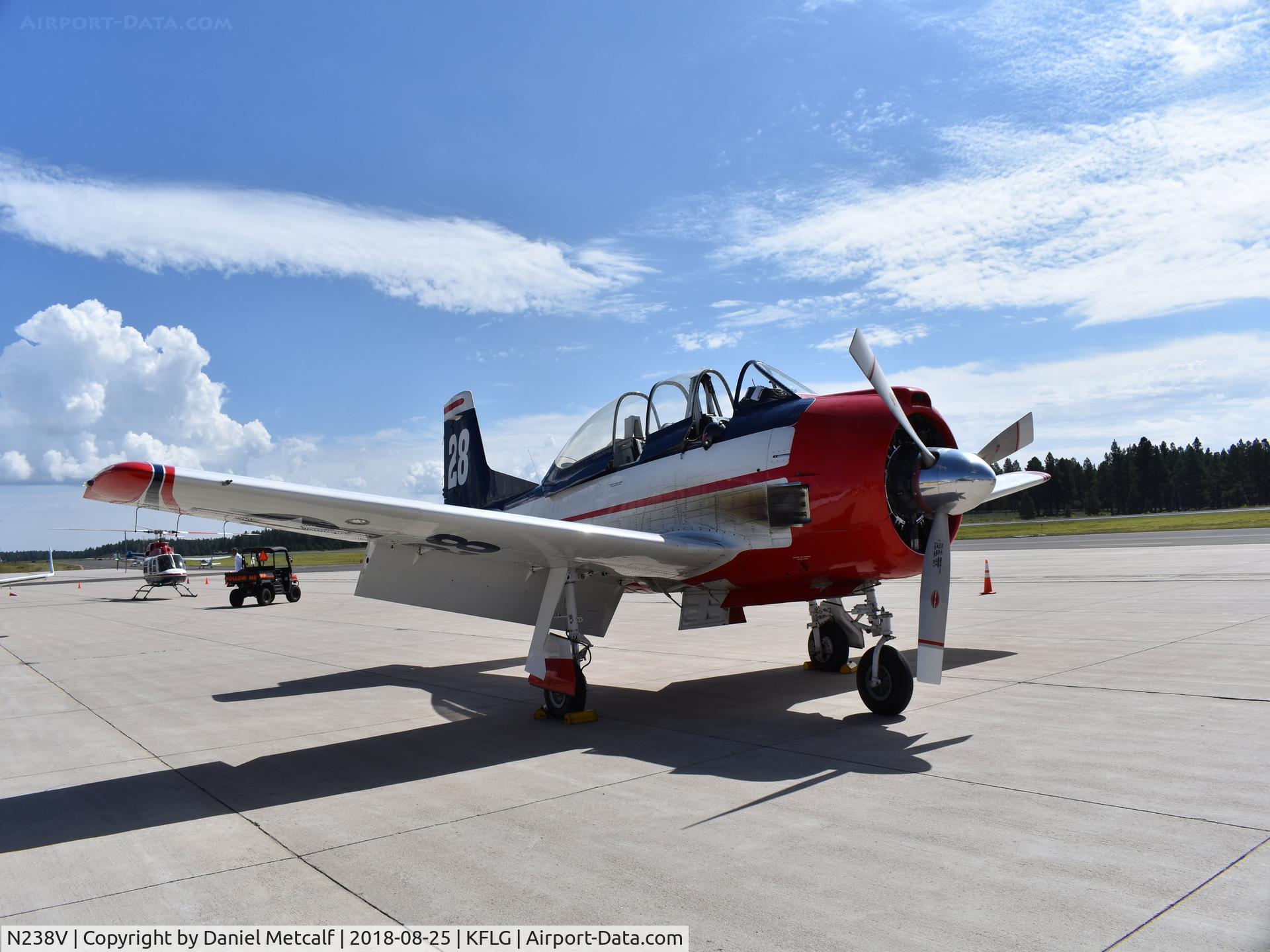 N238V, 1952 North American T-28B Trojan C/N 189-53 (52-1238), Seen at Flagstaff Pulliam Airport during Thunder over Flagstaff Airport Open House & Car Display