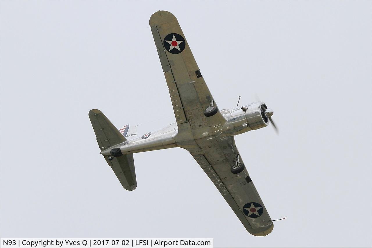N93, 1943 Convair BT-13A Valiant C/N 9102, Convair BT-13A, On display, St Dizier-Robinson Air Base 113 (LFSI) Open day 2017