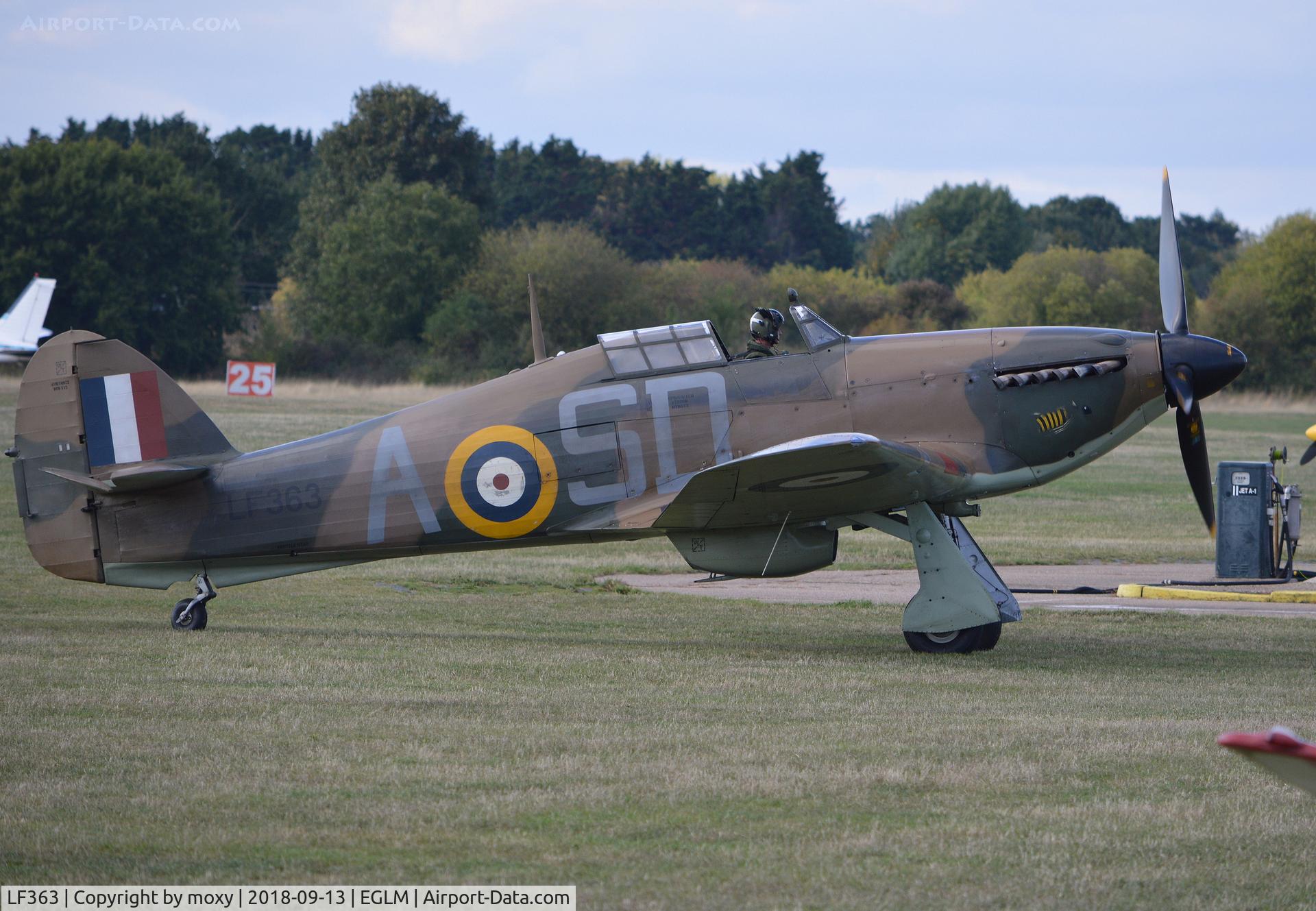 LF363, 1944 Hawker Hurricane IIC C/N 41H/469290, Hawker Hurricane IIC of the Battle of Britain Memorial Flight at White Waltham.