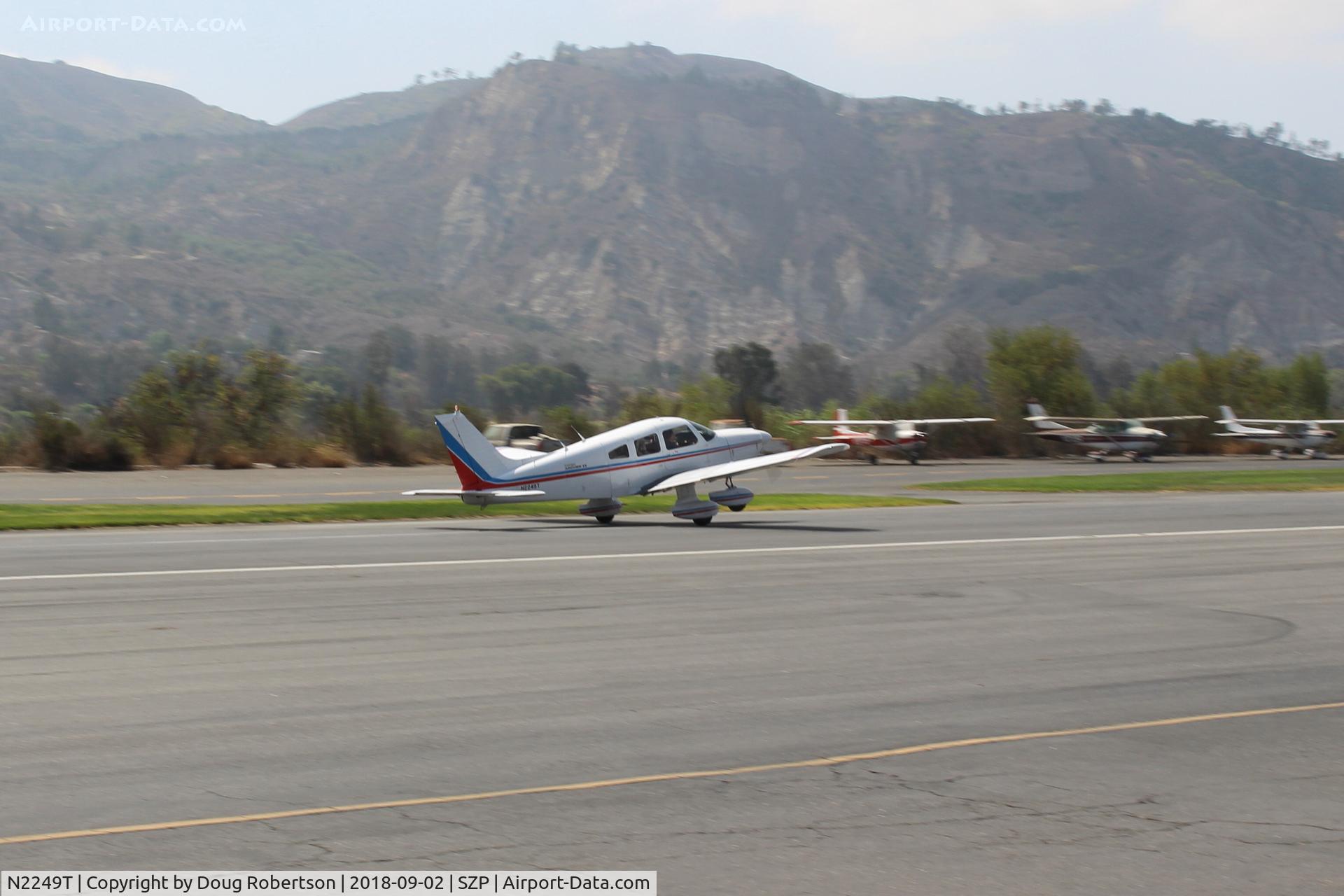 N2249T, 1979 Piper PA-28-181 Archer II C/N 28-7990318, 1979 Piper PA-28-181 ARCHER II, Lycoming O&VO-360 180 Hp, landing roll Rwy 22