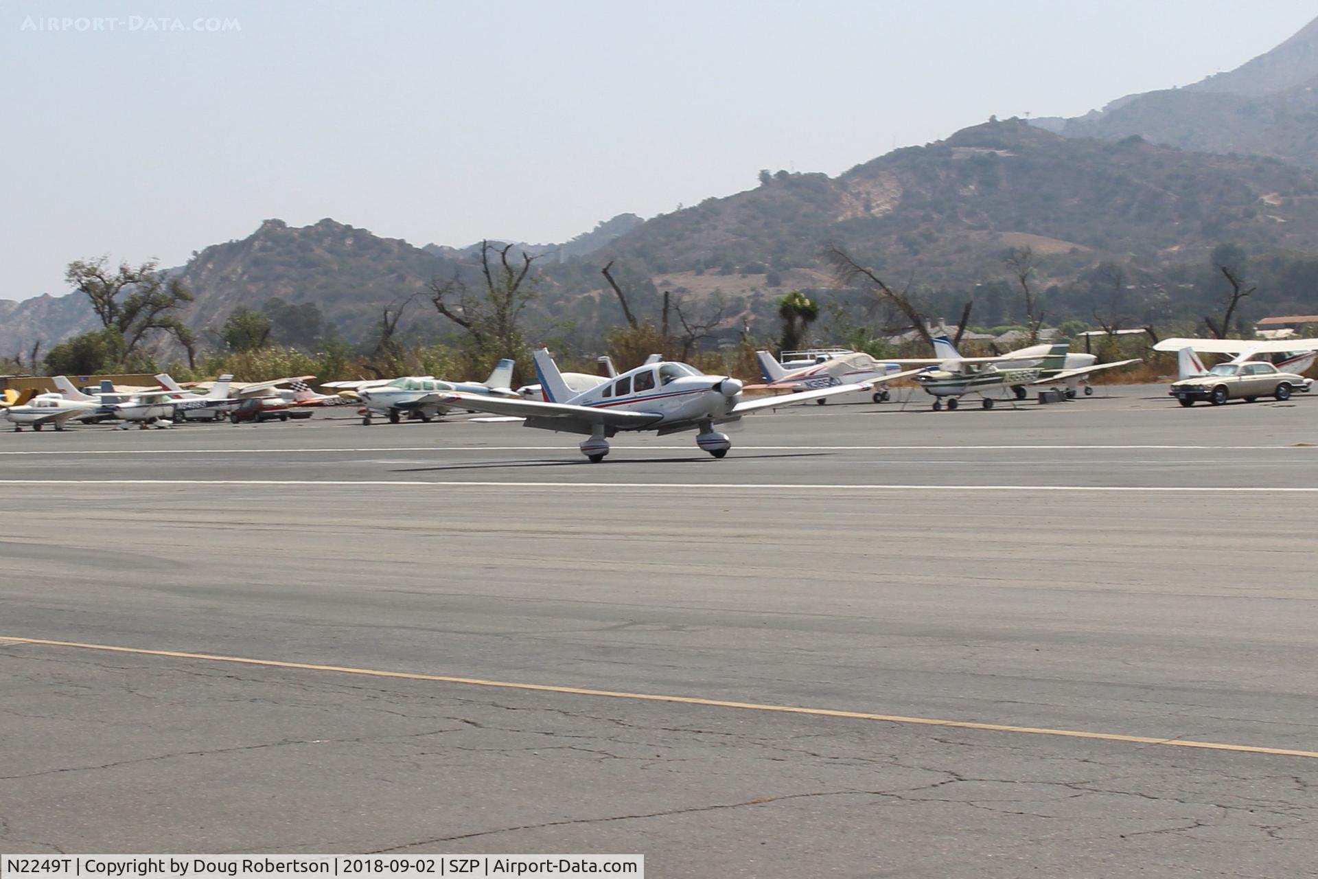 N2249T, 1979 Piper PA-28-181 Archer II C/N 28-7990318, 1979 Piper PA-28-181 ARCHER II, Lycoming O&VO-360 180 Hp, landing roll Rwy 22