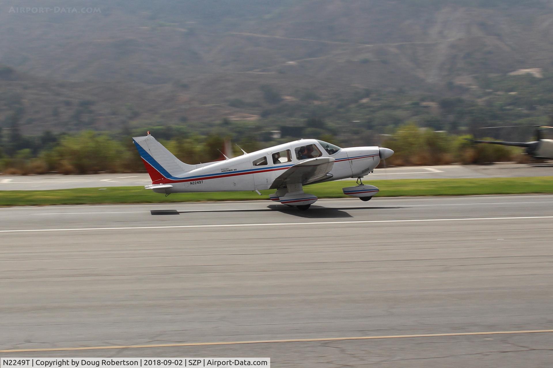 N2249T, 1979 Piper PA-28-181 Archer II C/N 28-7990318, 1979 Piper PA-28-181 ARCHER II, Lycoming O&VO-360 180 Hp, takeoff roll Rwy 22