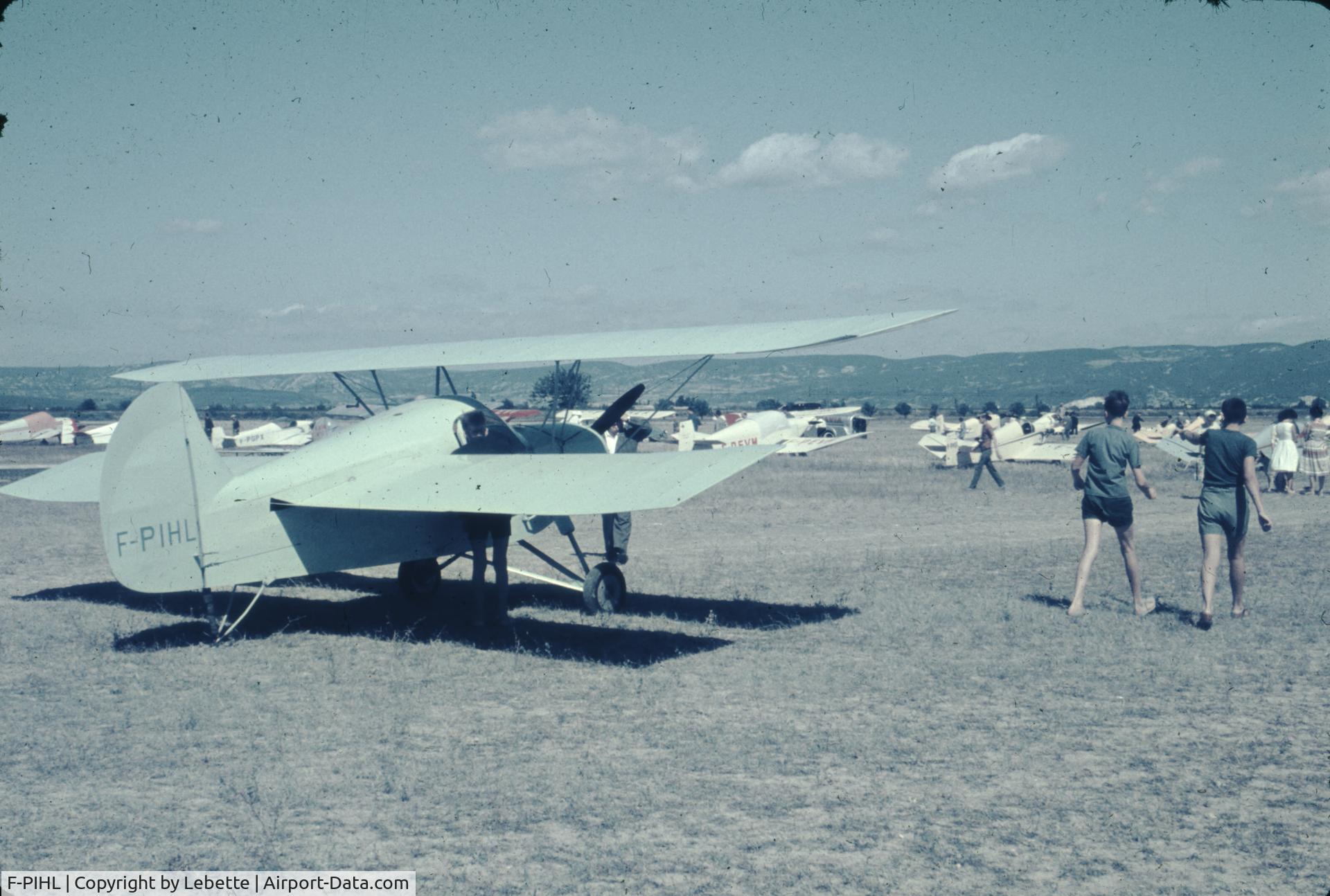 F-PIHL, Croses EC-1 Pouplume C/N 02, Probably taken at RUOMS FRANCE, about 1959-1960
