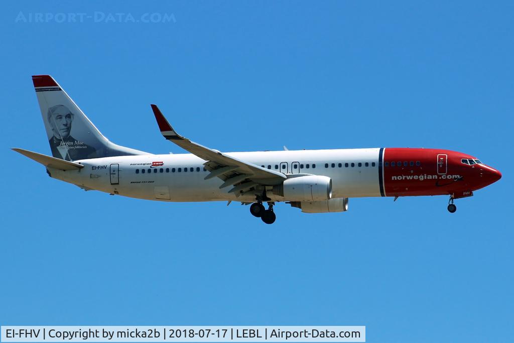 EI-FHV, 2011 Boeing 737-8JP C/N 40870, Landing