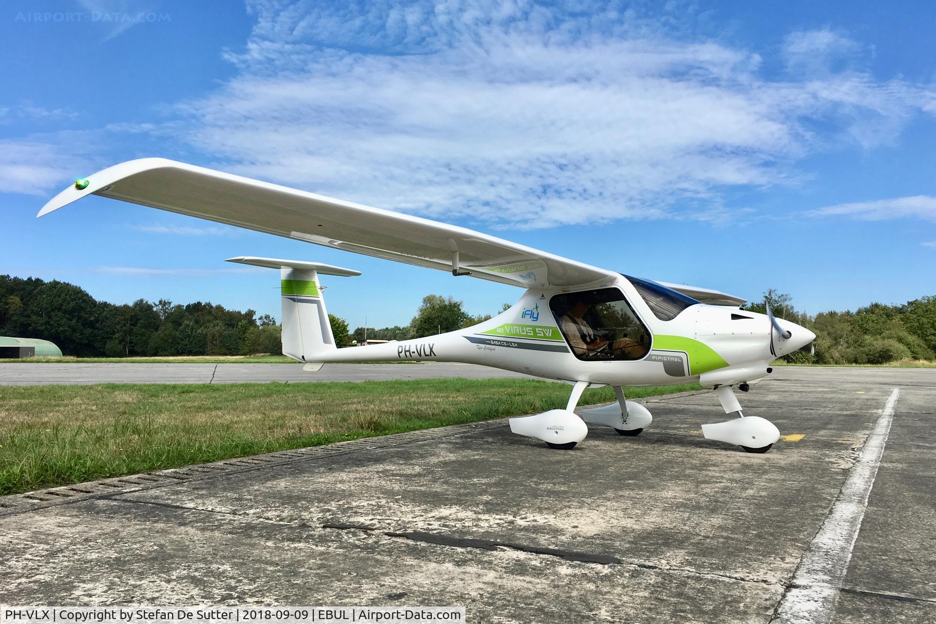 PH-VLX, 2016 Pipistrel Virus SW 121 C/N VSW 1210006, Parked at Vliegclub Ursel.