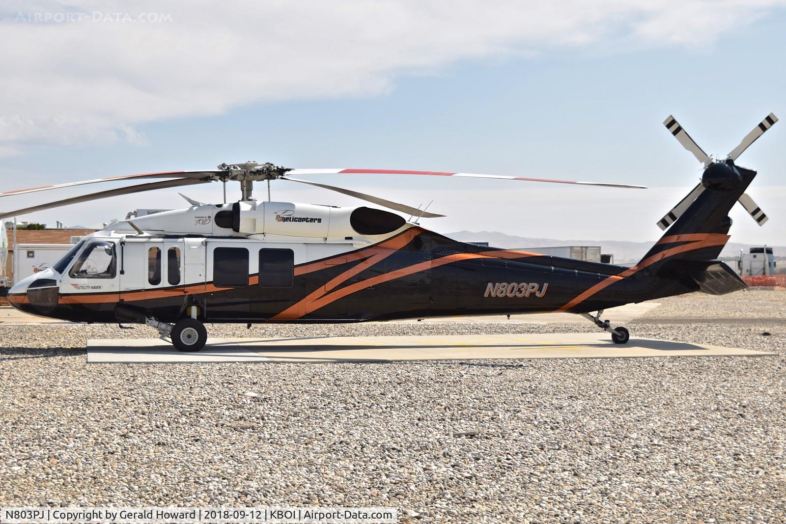 N803PJ, 1978 Sikorsky UH-60A Black Hawk C/N 70070, Parked on the BLM pad.