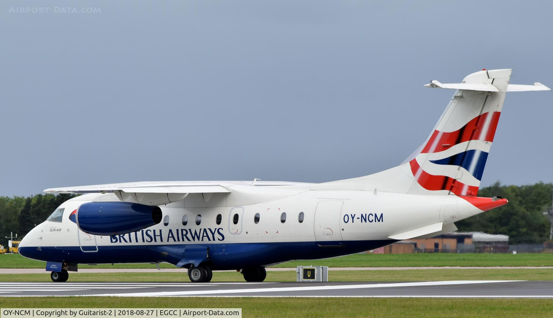 OY-NCM, 2001 Fairchild Dornier 328-300 328JET C/N 3190, At Manchester