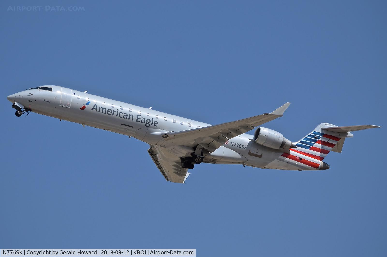 N776SK, 2006 Bombardier CRJ-700 (CL-600-2C10) Regional Jet C/N 10241, Take off from RWY 28L.