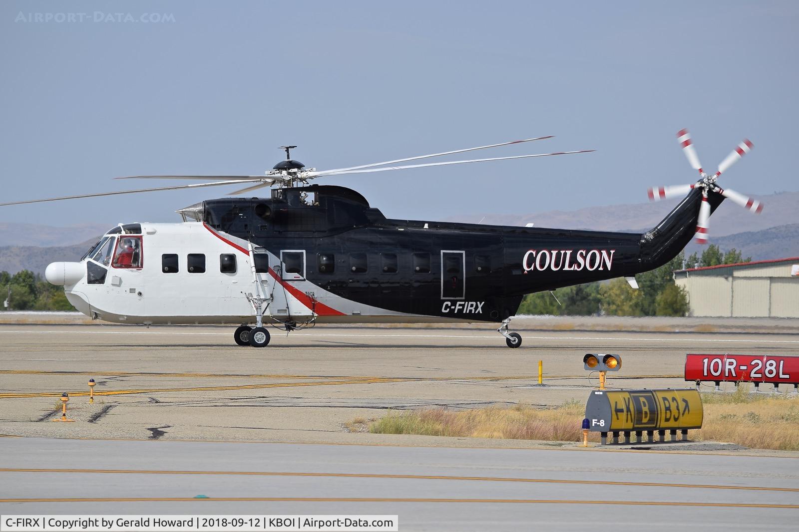 C-FIRX, 1964 Sikorsky S-61 N-3 C/N 61257, Taxiing of RWY 28L. 1964 Sikorsky S-61N, c/n 61257.