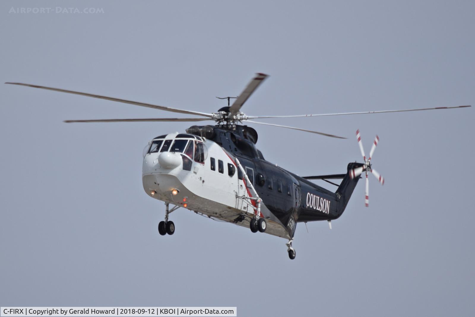 C-FIRX, 1964 Sikorsky S-61 N-3 C/N 61257, Approach to RWY 28L.
