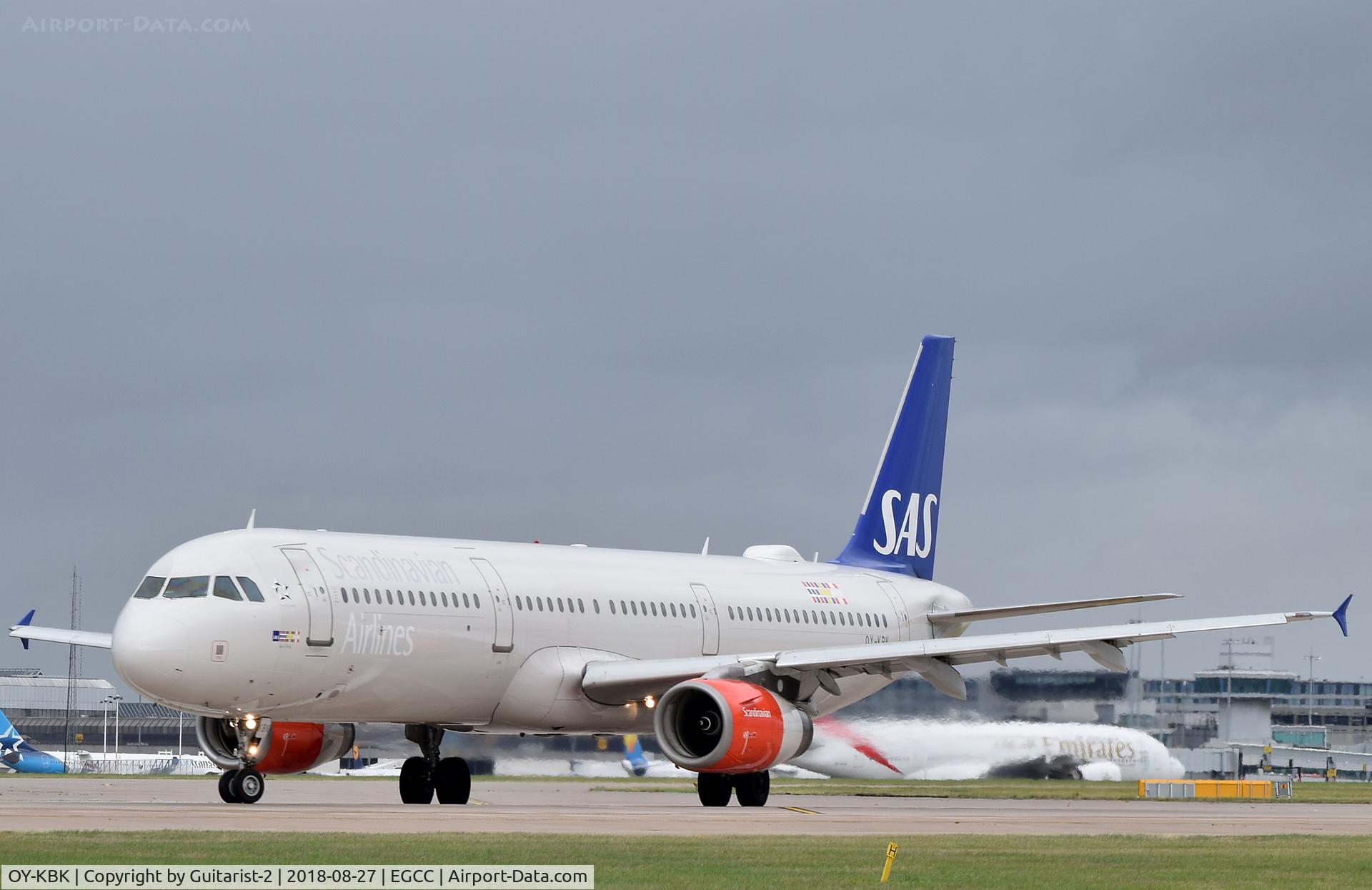 OY-KBK, 2001 Airbus A321-232 C/N 1587, At Manchester