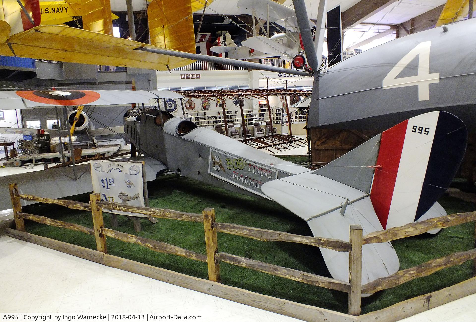 A995, 1918 Curtiss JN-4D Jenny C/N Not found A995, Curtiss JN-4D 'Jenny' at the NMNA, Pensacola FL
