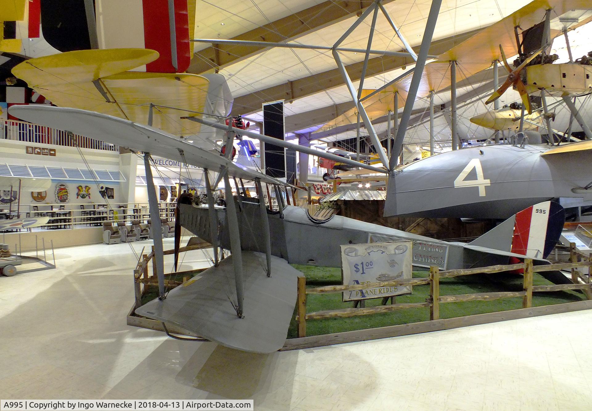 A995, 1918 Curtiss JN-4D Jenny C/N Not found A995, Curtiss JN-4D 'Jenny' at the NMNA, Pensacola FL