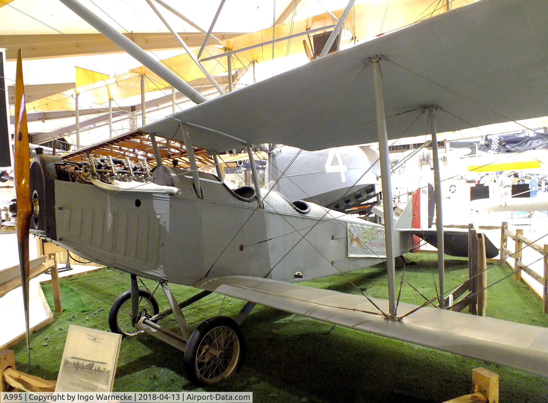 A995, 1918 Curtiss JN-4D Jenny C/N Not found A995, Curtiss JN-4D 'Jenny' at the NMNA, Pensacola FL