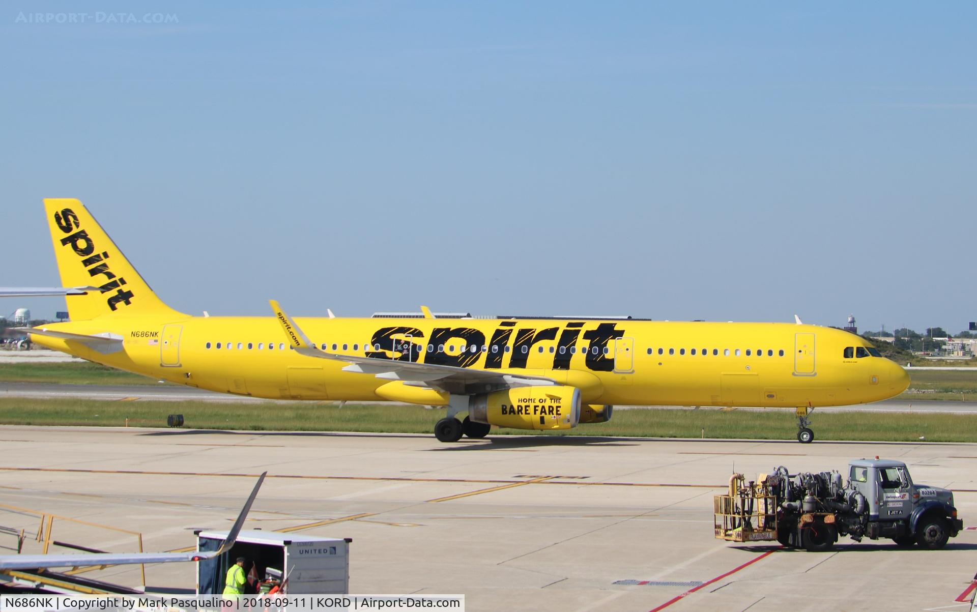 N686NK, 2018 Airbus A321-231 C/N 8141, Airbus A321-231