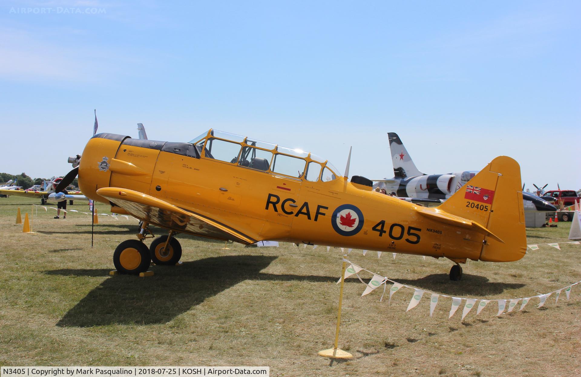 N3405, Canadian Car & Foundry Harvard MK IV C/N CCF4-196, Harvard MK IV