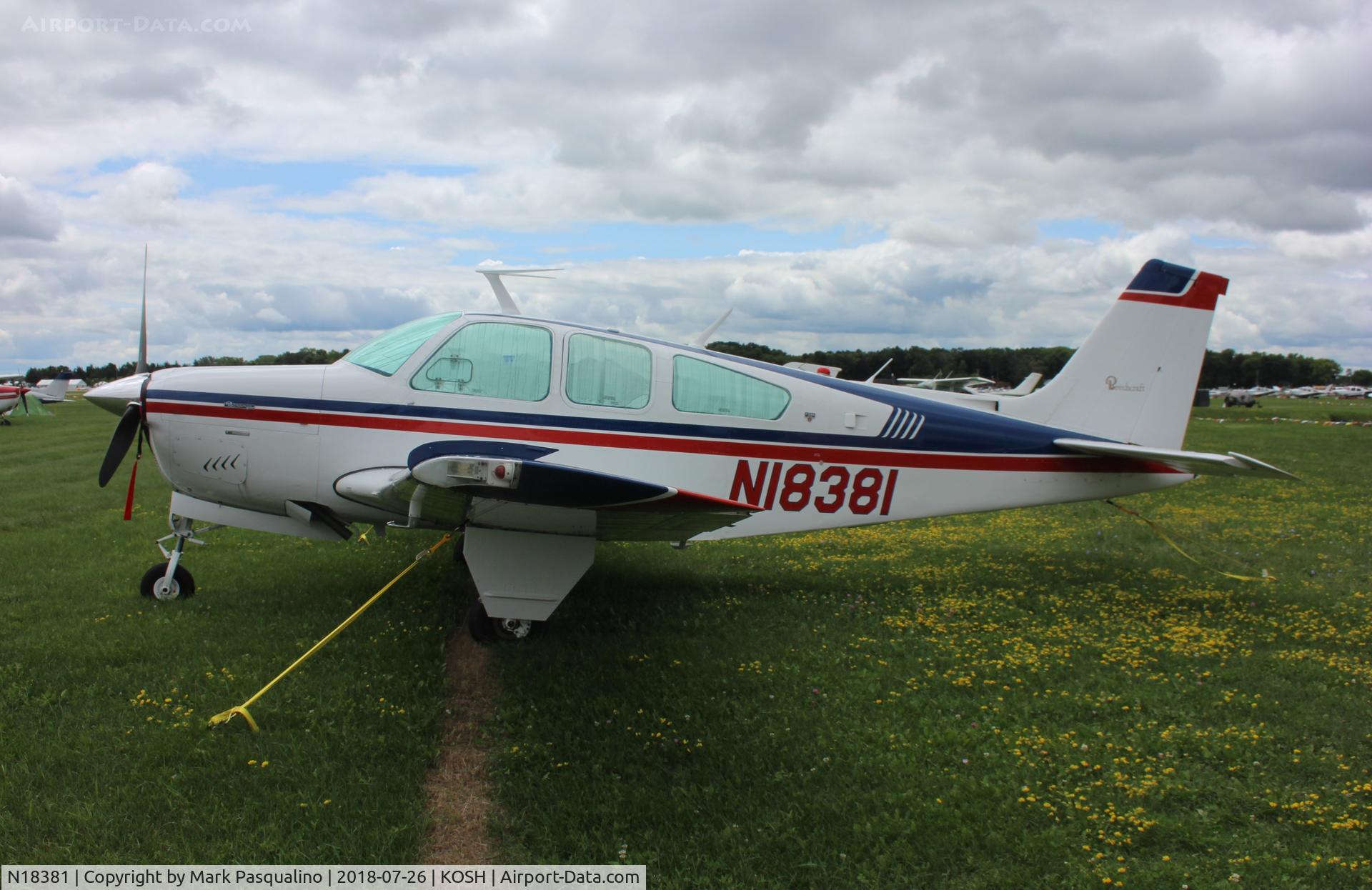 N18381, 1977 Beech F33A Bonanza C/N CE-732, Beech F33A