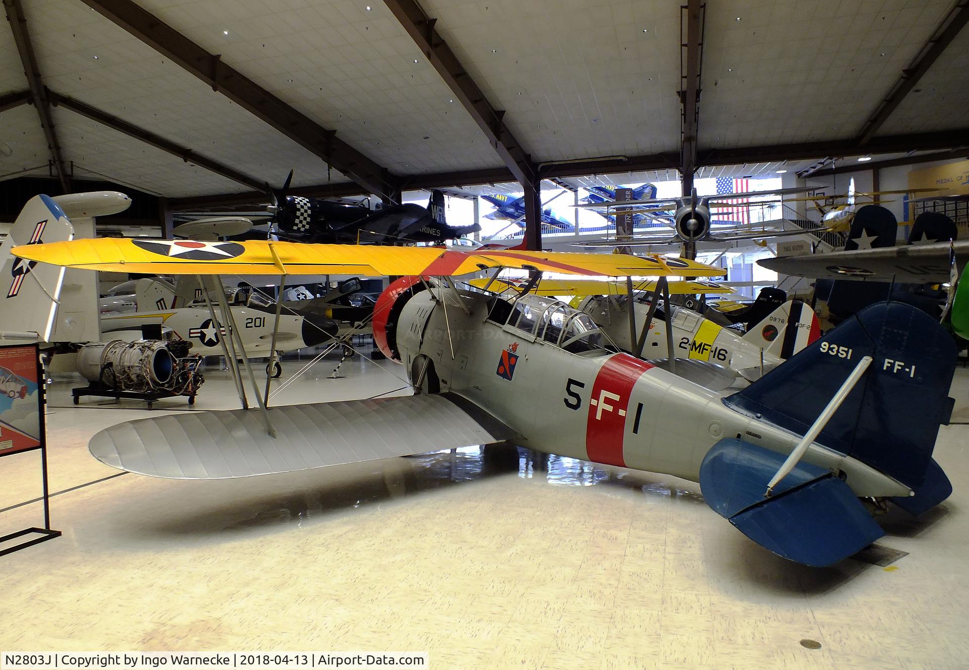 N2803J, Grumman G.23 C/N 101, Grumman G.23, presented as FF-1 A9351 at the NMNA, Pensacola FL