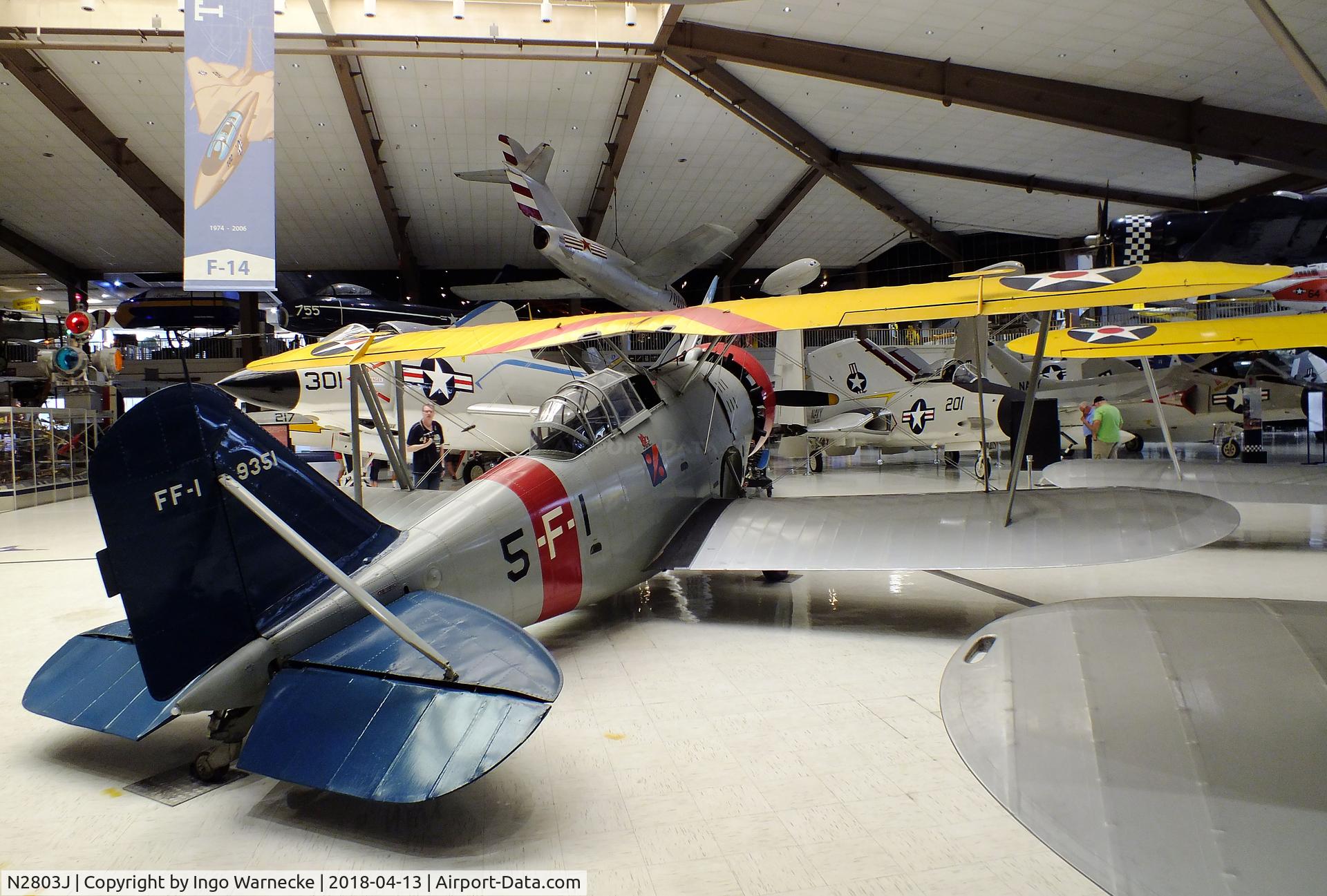 N2803J, Grumman G.23 C/N 101, Grumman G.23, presented as FF-1 A9351 at the NMNA, Pensacola FL