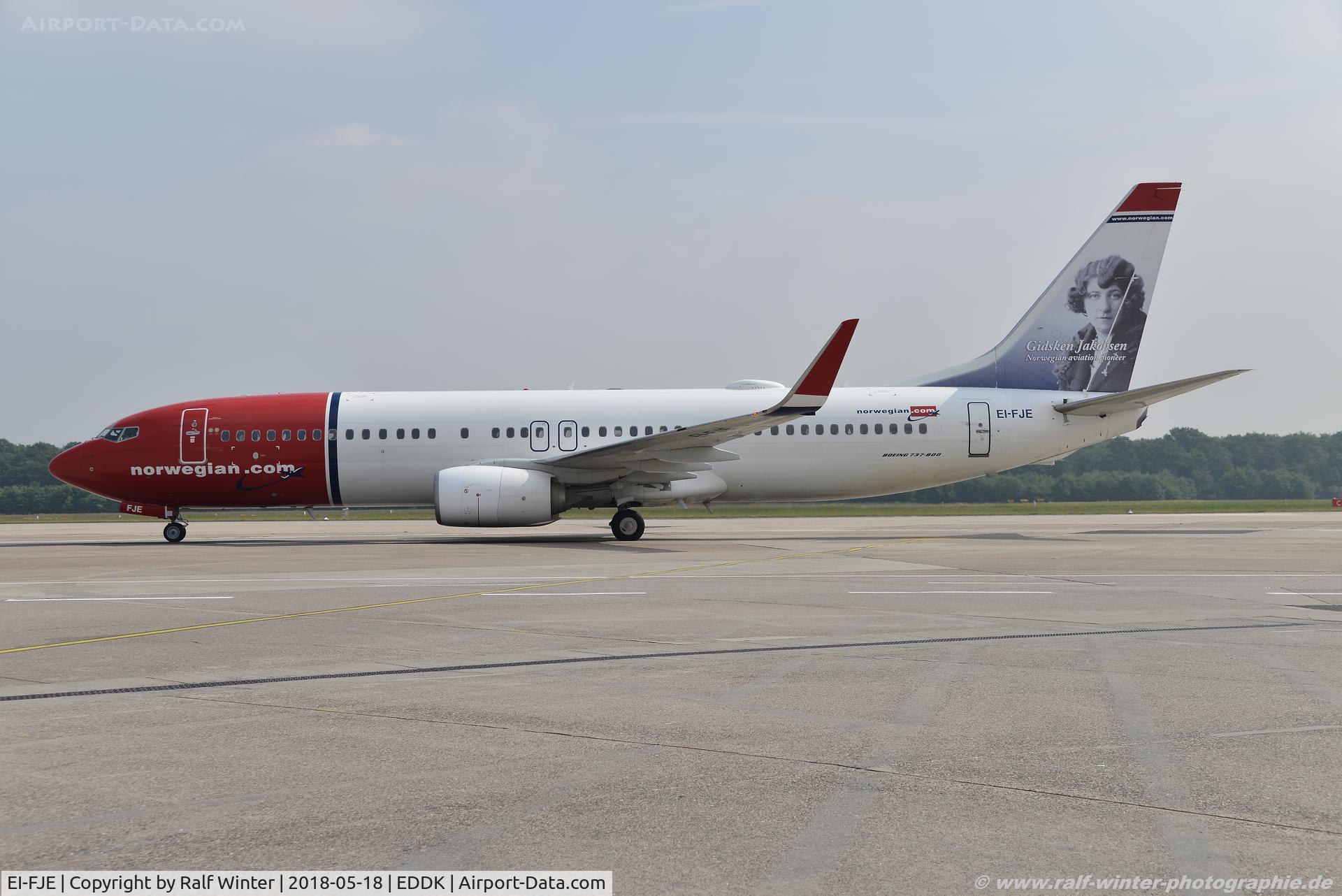 EI-FJE, 2011 Boeing 737-8JP C/N 39420, Boeing 737-8JP(W) - IBK Norwegian Air International - 3891 - EI-FJE - 18.05.2018 - CGN