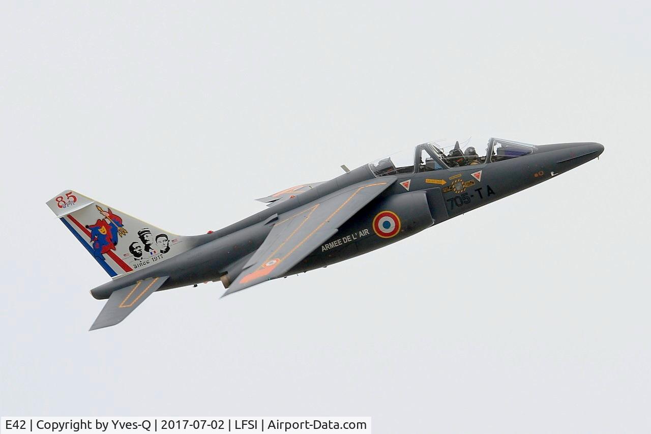 E42, Dassault-Dornier Alpha Jet E C/N E42, Dassault-Dornier Alpha Jet 1B, On display, St Dizier-Robinson Air Base 113 (LFSI) Open day 2017