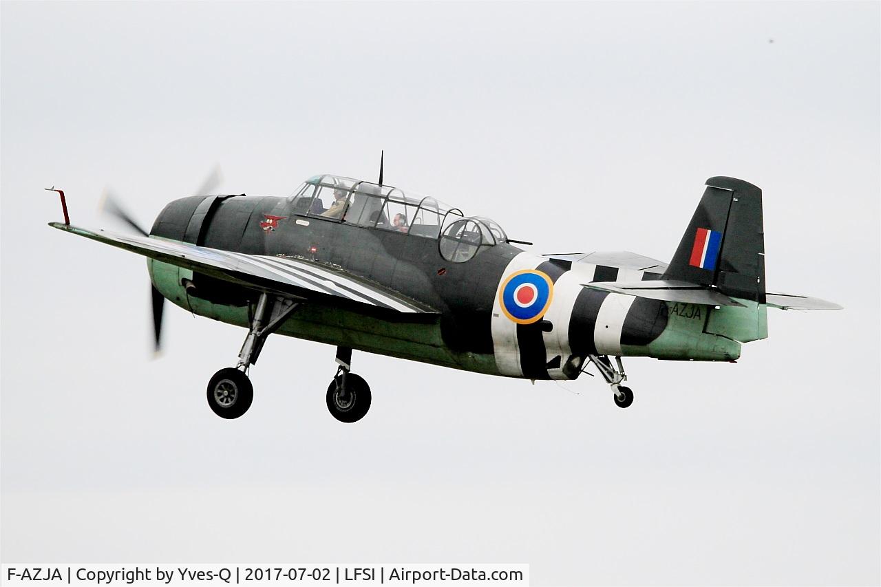 F-AZJA, Grumman TBM-3E Avenger C/N 2688, Grumman TBM-3E Avenger, Take off rwy 29, St Dizier-Robinson Air Base 113 (LFSI) Open day 2017