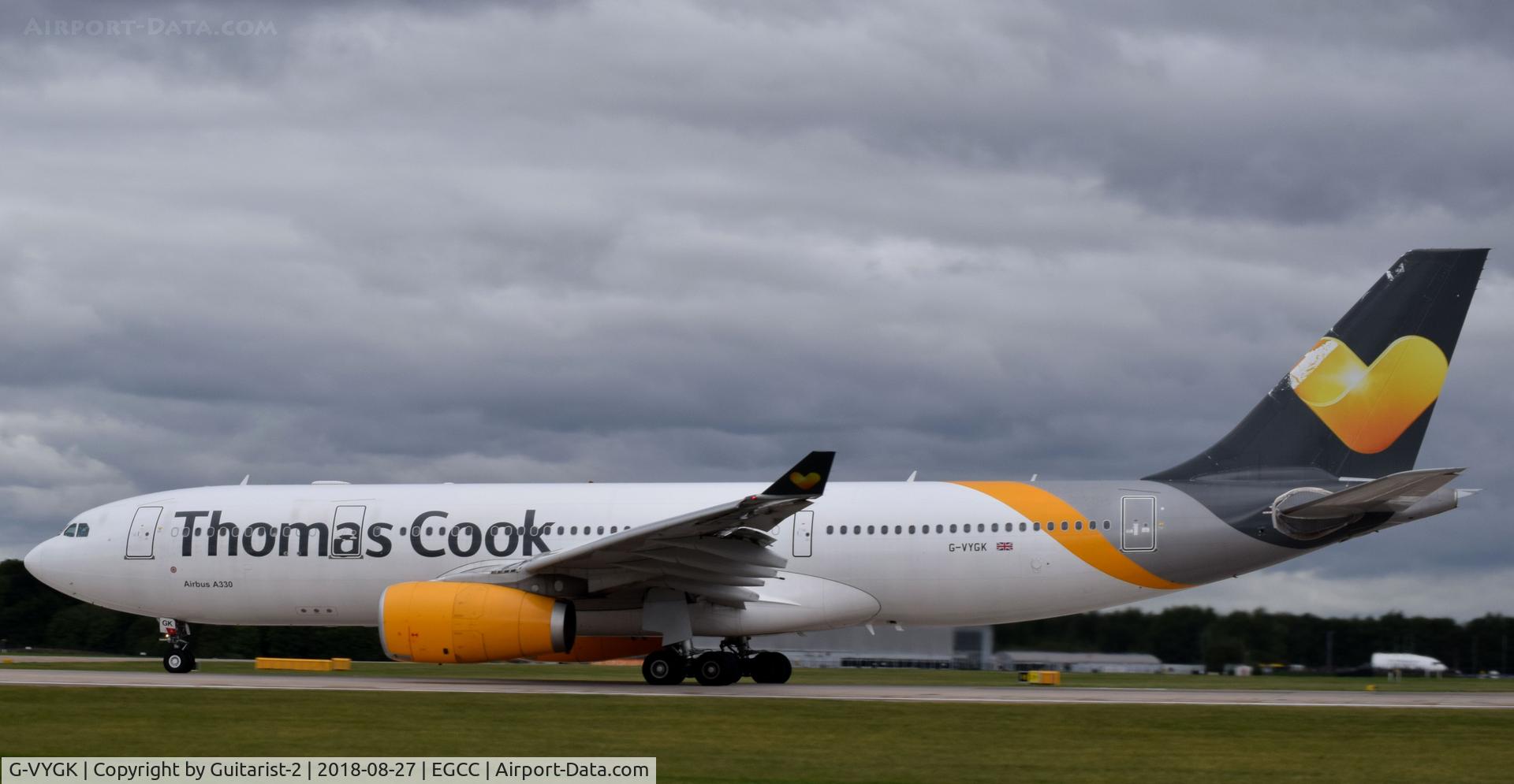 G-VYGK, 2014 Airbus A330-243 C/N 1498, At Manchester