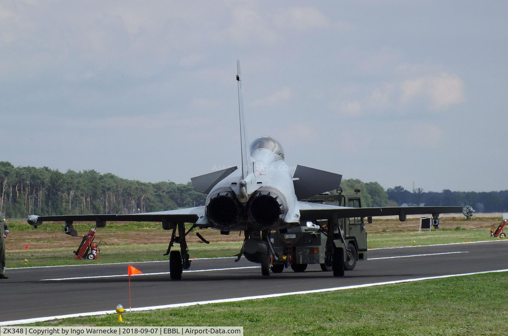 ZK348, Eurofighter EF-2000 Typhoon FGR.4 C/N BS109/396, Eurofighter EF2000 Typhoon FGR4 of the RAF at the 2018 BAFD spotters day, Kleine Brogel airbase
