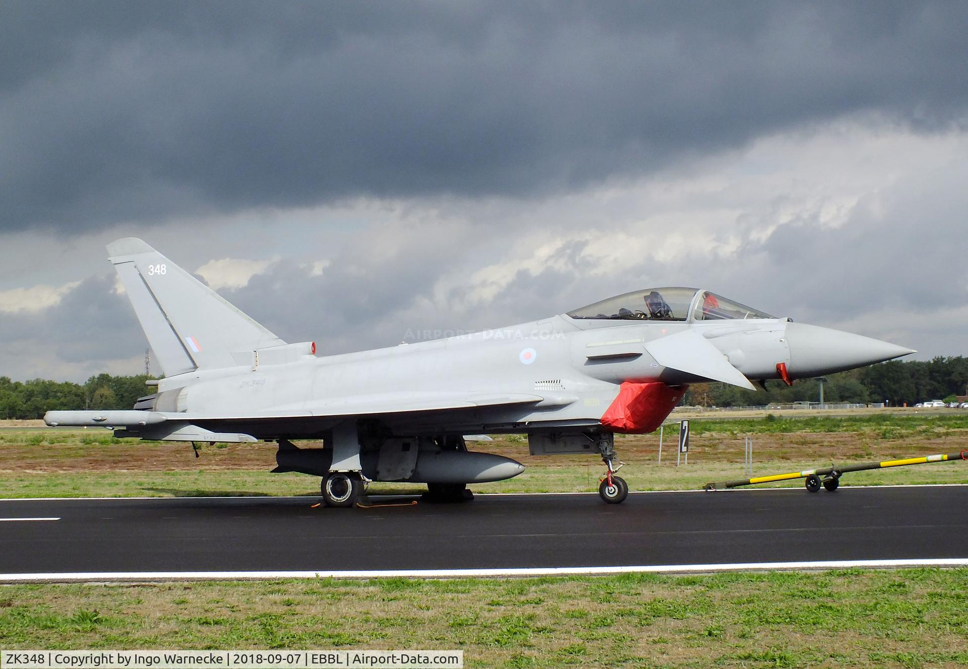 ZK348, Eurofighter EF-2000 Typhoon FGR.4 C/N BS109/396, Eurofighter EF2000 Typhoon FGR4 of the RAF at the 2018 BAFD spotters day, Kleine Brogel airbase