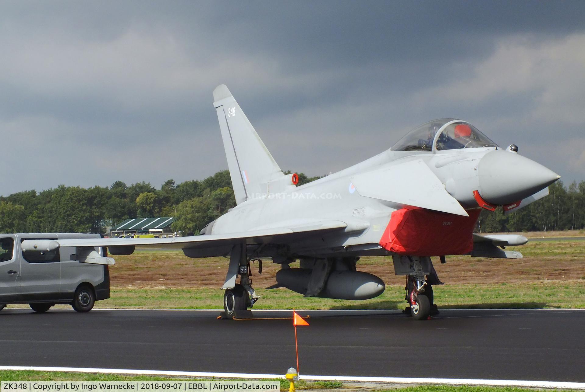 ZK348, Eurofighter EF-2000 Typhoon FGR.4 C/N BS109/396, Eurofighter EF2000 Typhoon FGR4 of the RAF at the 2018 BAFD spotters day, Kleine Brogel airbase
