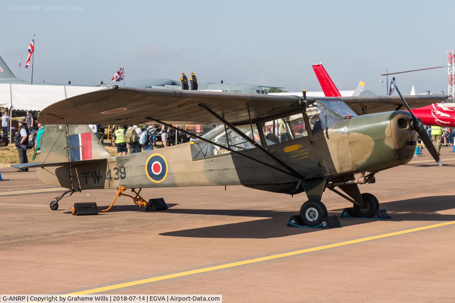 G-ANRP, 1945 Taylorcraft J Auster 5 C/N 1789, Auster AOP5 TW439 (G-ANRP) privately owned, Fairford 14/7/18