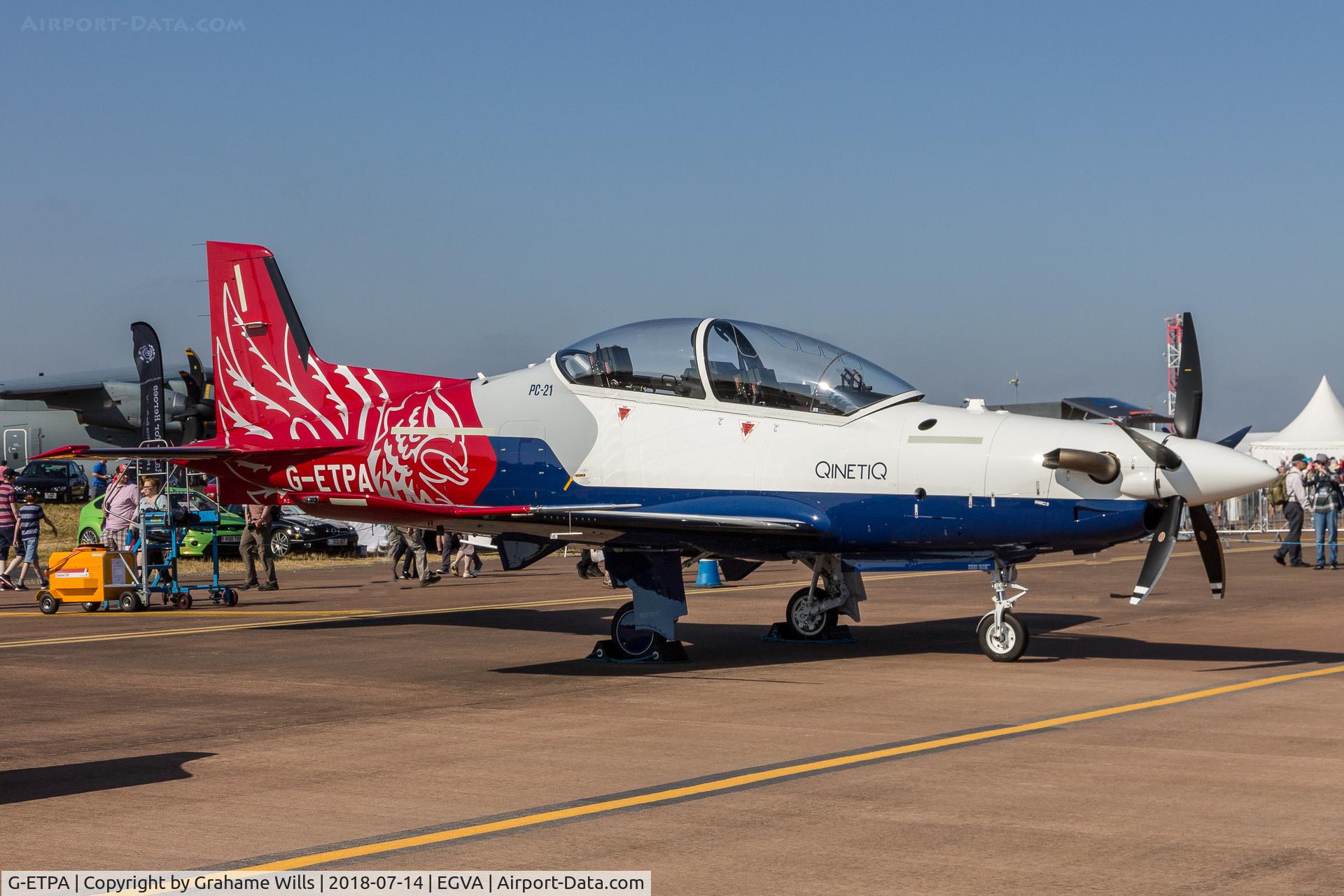 G-ETPA, 2017 Pilatus PC-21 C/N 310, Pilatus PC-21 G-ETPA ETPS QinetiQ, Fairford 14/7/18