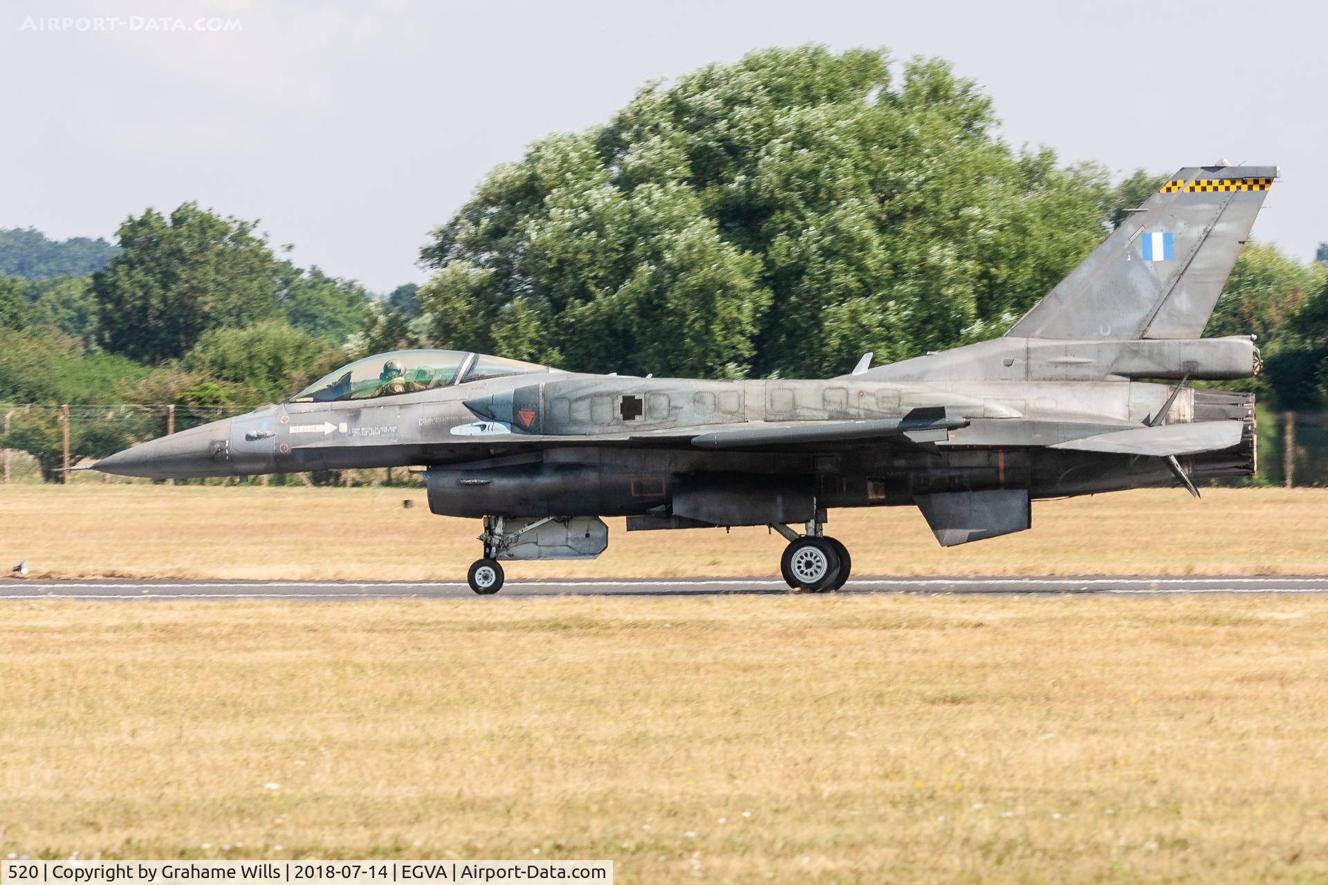 520, Lockheed Martin F-16C Block 52 C/N XK-21, Lockheed Martin F-16C 520 340 Mira Greek AF, Fairford 14/7/18