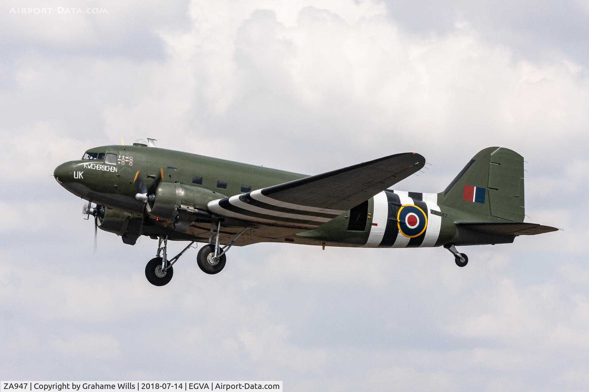 ZA947, 1943 Douglas C-47A-60-DL Dakota III C/N 10200, Douglas Dakota C3 ZA947 Battle of Britain Memorial Flight RAF, Fairford 14/7/18