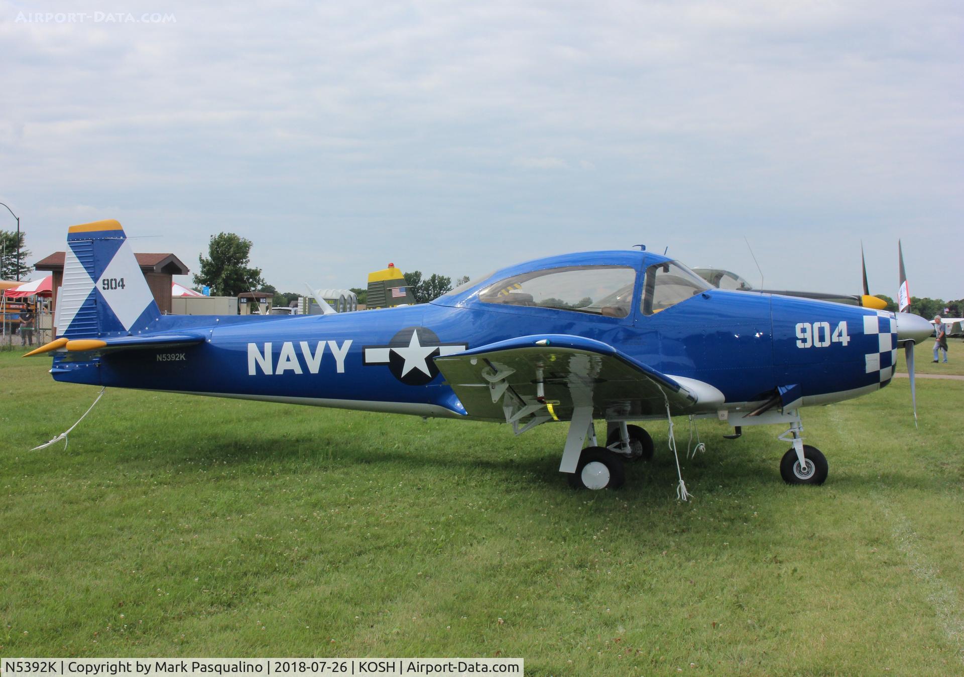 N5392K, 1951 Ryan Navion B C/N NAV-4-2292B, Navion B