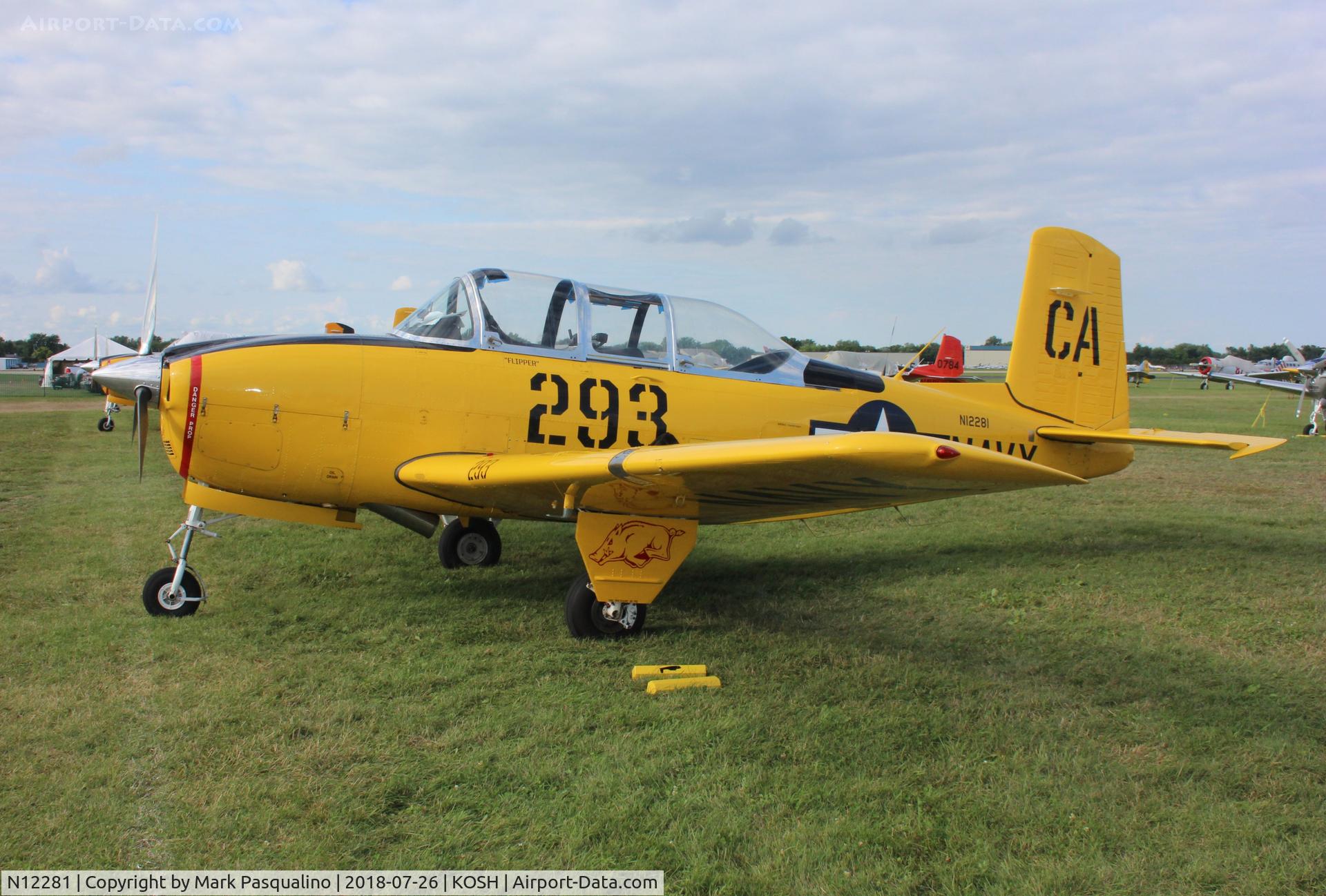 N12281, 1955 Beech T-34A (A45) Mentor Mentor C/N G-293, Beech T-34A