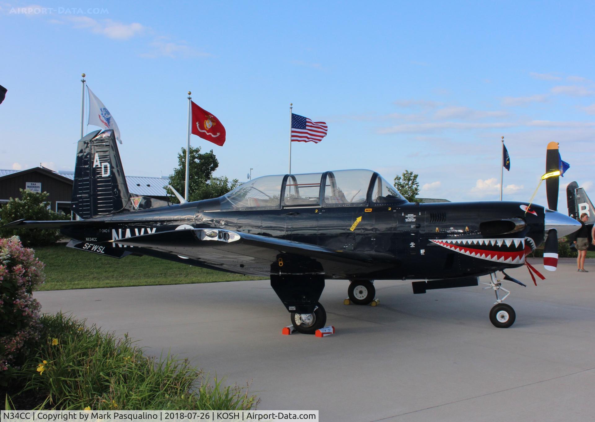 N34CC, 1982 Beech T-34C-1 Turbo Mentor C/N GM-86, Beech T-34C-1