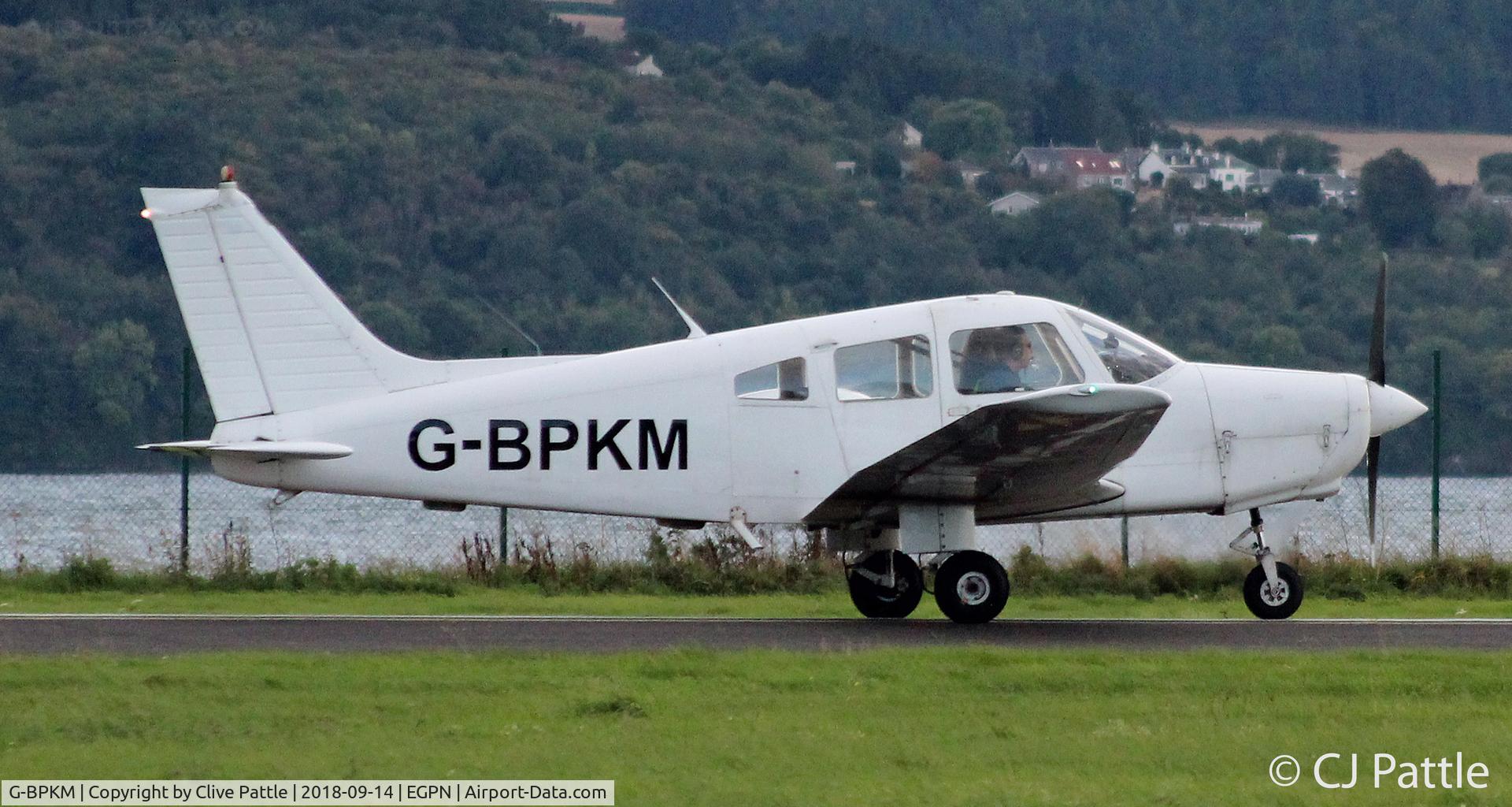 G-BPKM, 1979 Piper PA-28-161 Cherokee Warrior II C/N 28-7916341, In action at Dundee