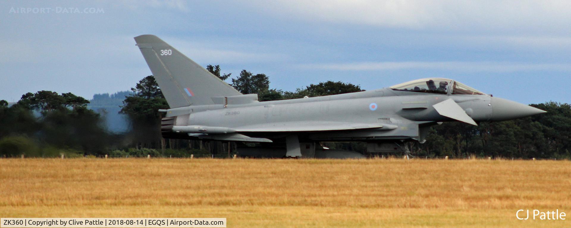 ZK360, 2014 Eurofighter EF-2000 Typhoon FGR.4 C/N BS121/434, Taxy at Lossiemouth