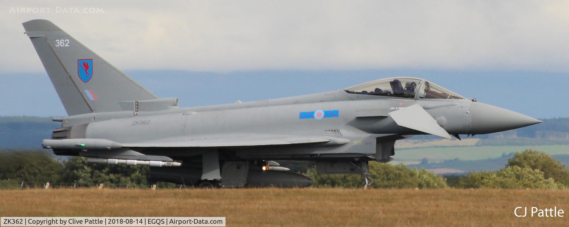 ZK362, 2014 Eurofighter EF-2000 Typhoon FGR.4 C/N BS123/442, In action at Lossiemouth